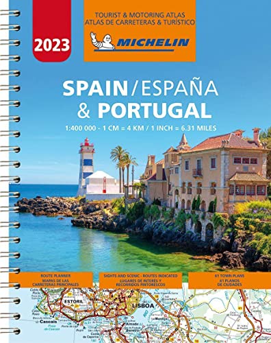 Michelin Straßenatlas Spanien & Portugal mit Spiralbindung: 1 : 400 000 (MICHELIN Atlanten)